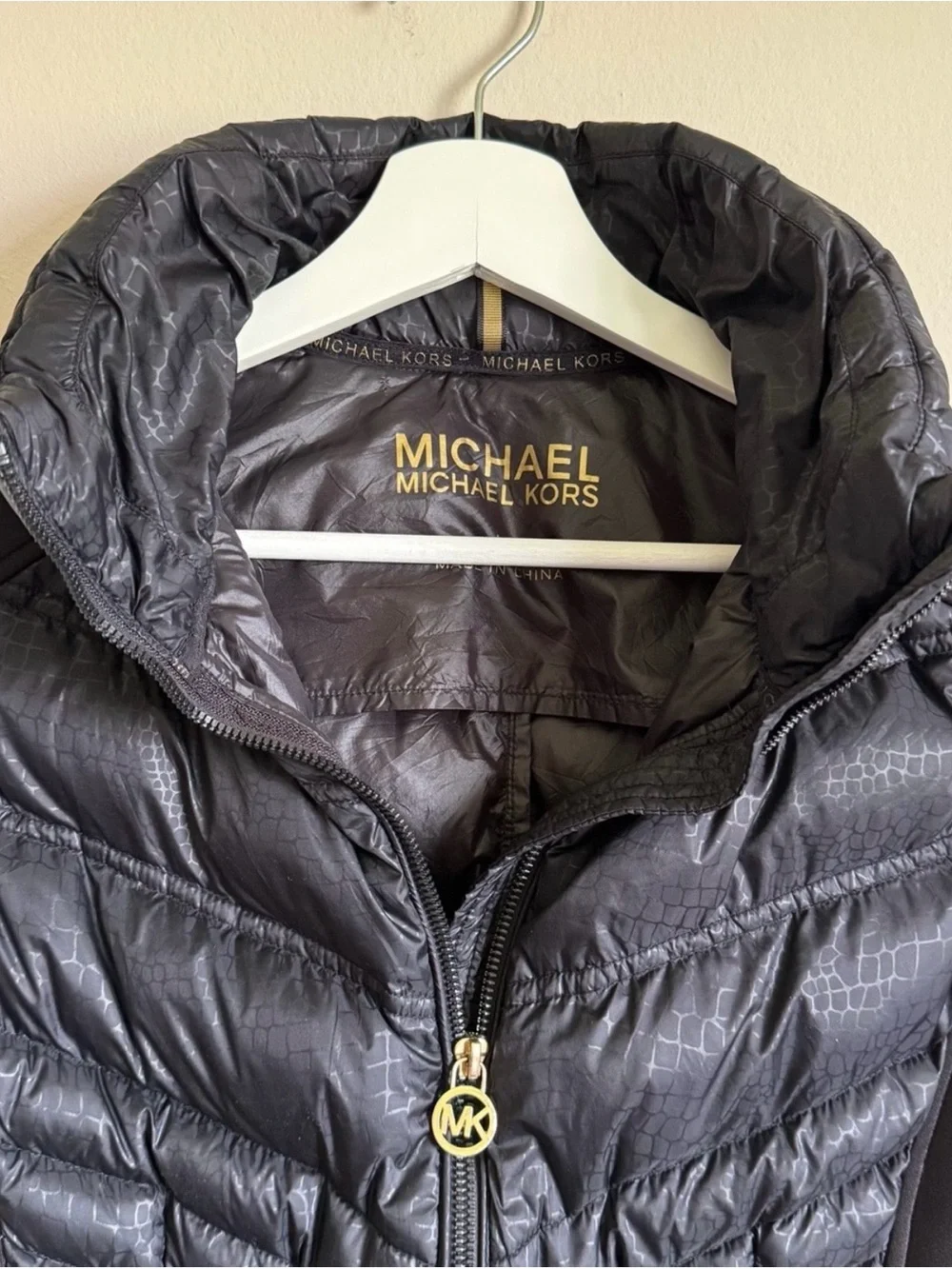 Michael Kors Black Quilted Puffer Vest